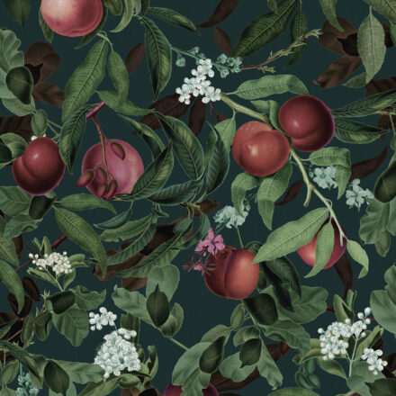 skandináv design tapéta gyümölcsökkel