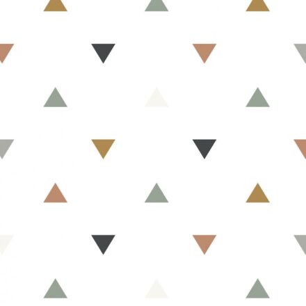háromszög mintás színes tapéta