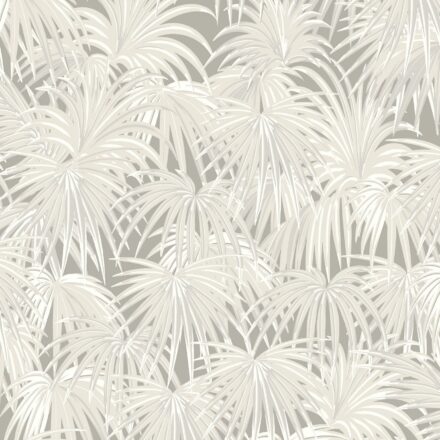 Egzotikus pálmalevél mintás design tapéta ezüst levelekkel