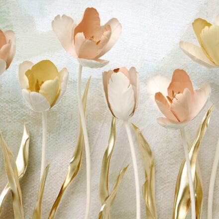 3d hatású fotótapéta tulipánokkal