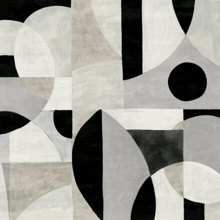 Geometriai mintás Khroma fotótapéta fekete – szürke színekben