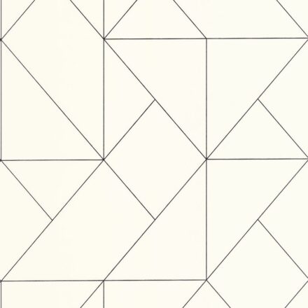 Fekete-fehér modern geometriai mintás Casadeco tapéta