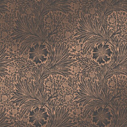 Bronz elegáns virág mintás design tapéta